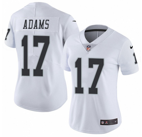 Women's Las Vegas Raiders #17 Davante Adams White Vapor Untouchable Limited Stitched Jersey(Run Small) Women's Las Vegas Raiders #17 Davante Adams White Vapor Untouchable Limited Stitched Jersey(Run Small)